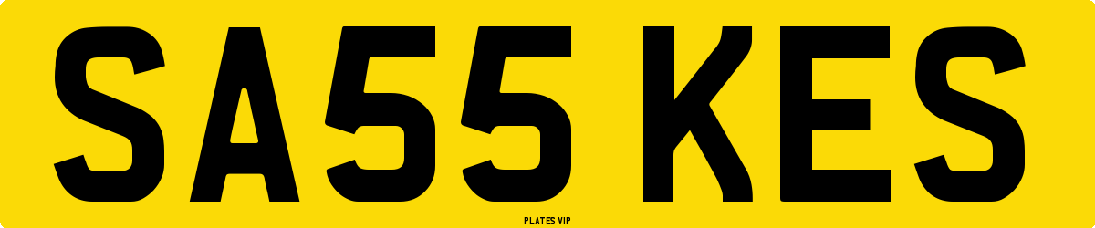 SA55 KES Number Plate