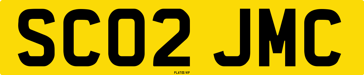 SC02 JMC Number Plate