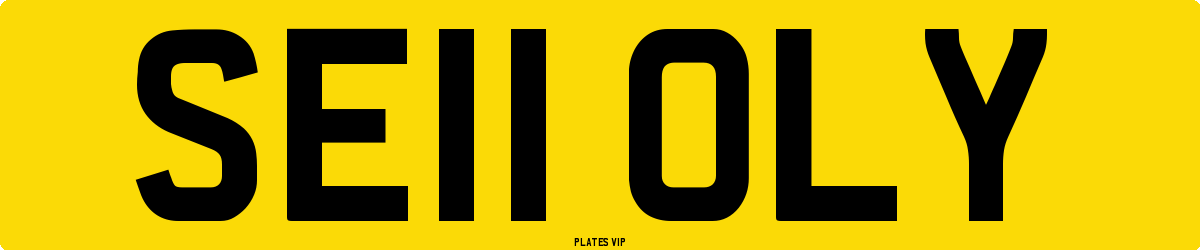 SE11 OLY Number Plate