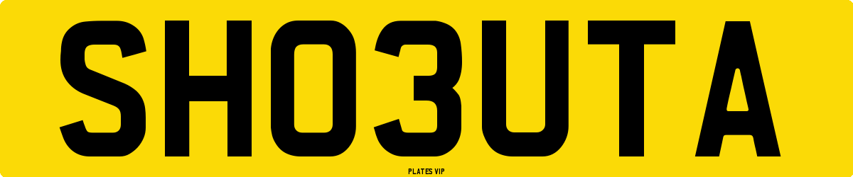 SH03UTA Number Plate