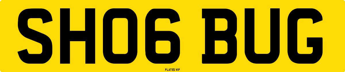 SH06 BUG Number Plate