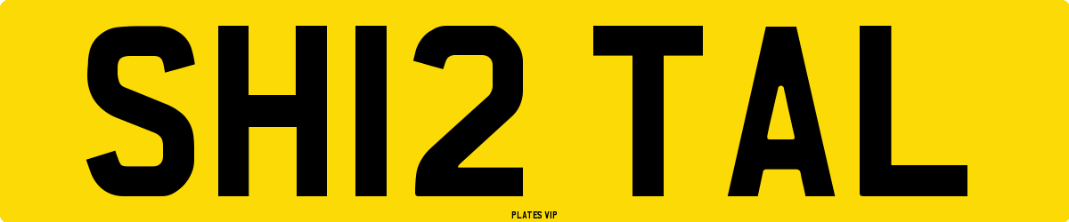 SH12 TAL Number Plate