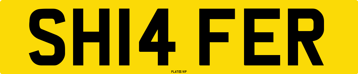 SH14 FER Number Plate
