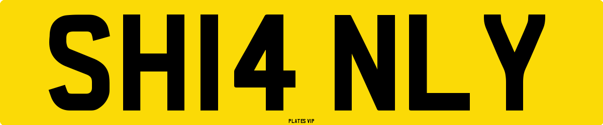 SH14 NLY Number Plate