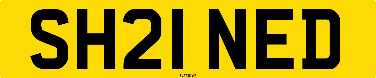 SH21 NED Number Plate