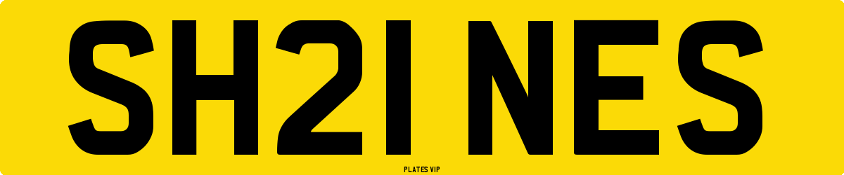 SH21 NES Number Plate
