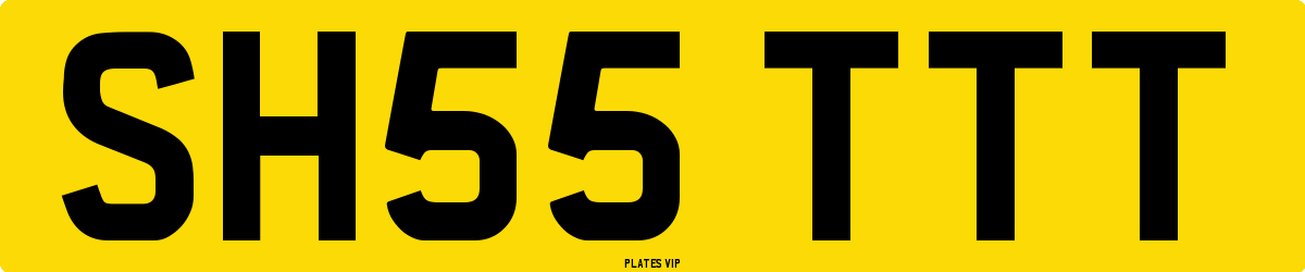 SH55 TTT Number Plate