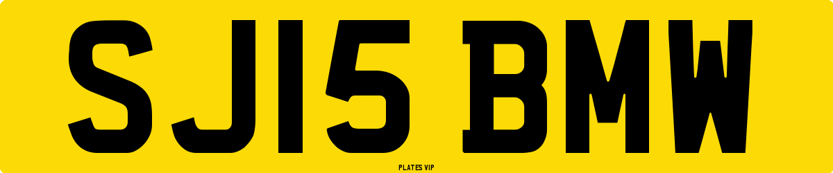 SJ15 BMW Number Plate