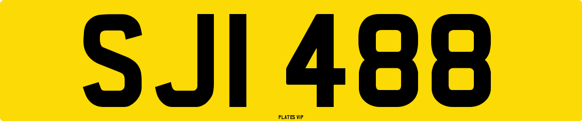 SJI 488 Number Plate