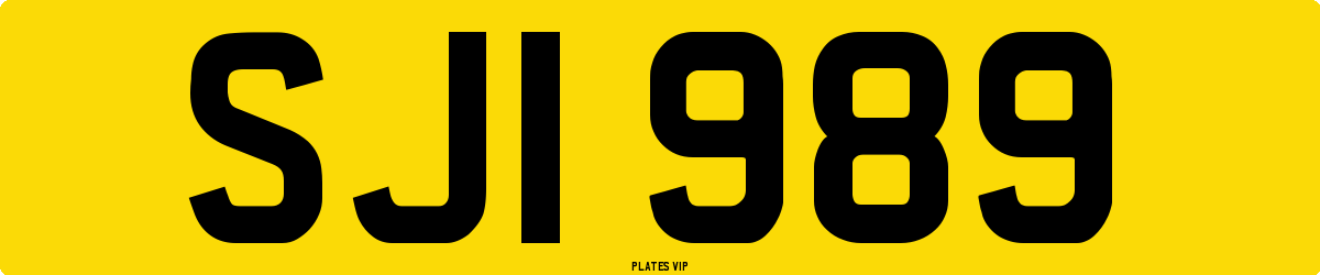 SJI 989 Number Plate