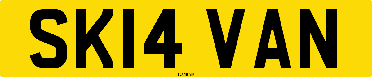 SK14 VAN Number Plate