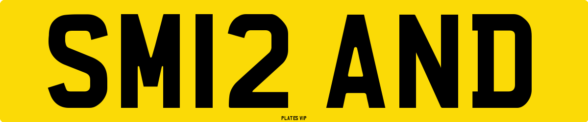 SM12 AND Number Plate