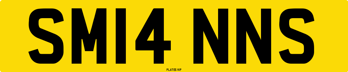 SM14 NNS Number Plate