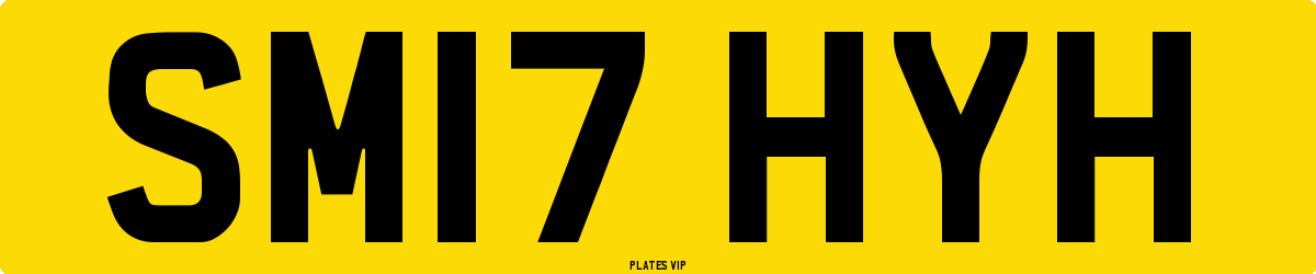 SM17 HYH Number Plate