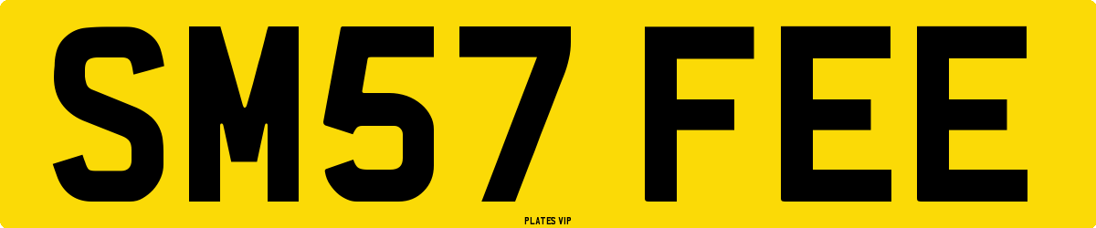 SM57 FEE Number Plate