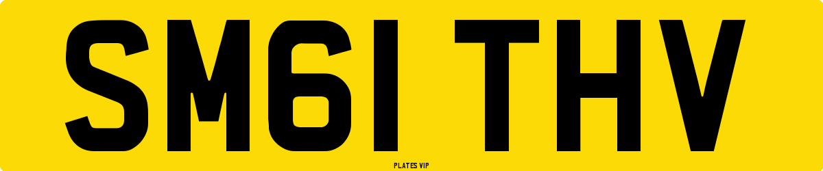 SM61 THV Number Plate