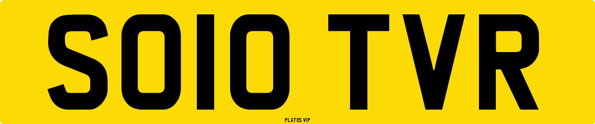 SO10 TVR Number Plate