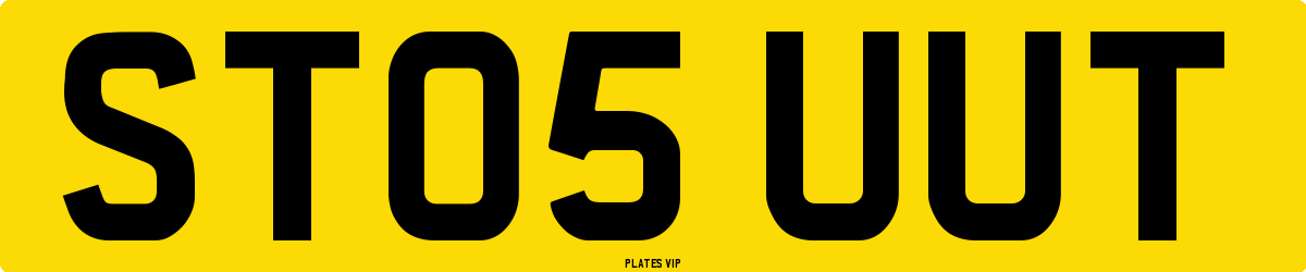 ST05 UUT Number Plate