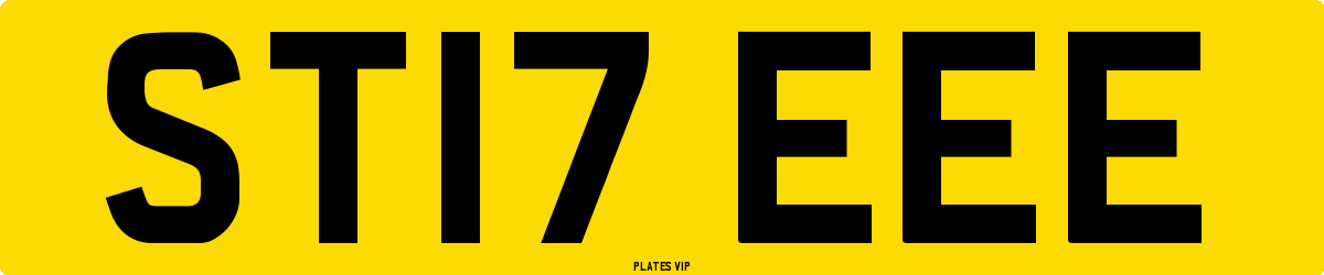 ST17 EEE Number Plate
