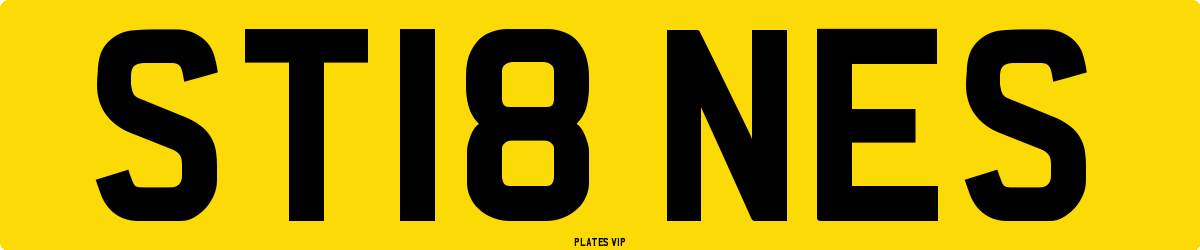 ST18 NES Number Plate