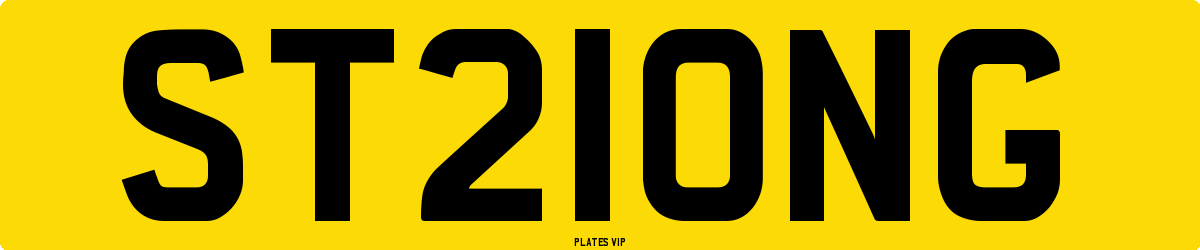 ST21ONG Number Plate