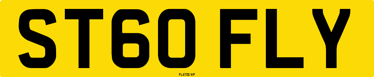 ST60 FLY Number Plate