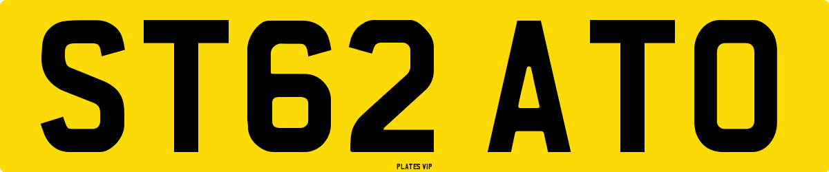 ST62 ATO Number Plate
