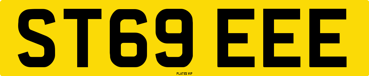 ST69 EEE Number Plate