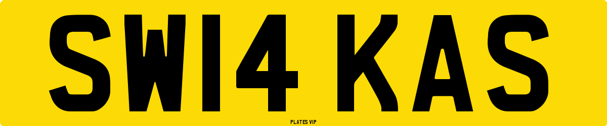 SW14 KAS Number Plate