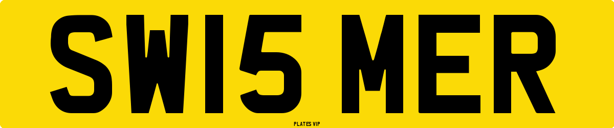 SW15 MER Number Plate