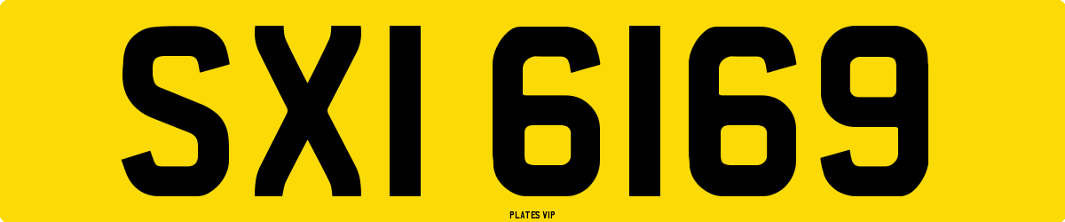 SXI 6169 Number Plate