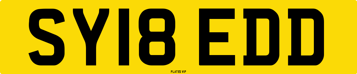 SY18 EDD Number Plate