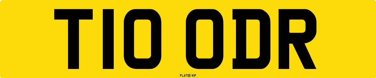 T10 ODR Number Plate