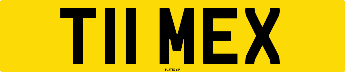 T11 MEX Number Plate