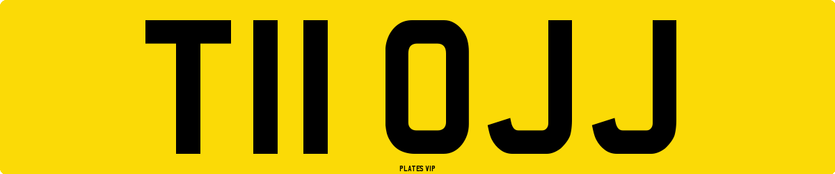 T11 OJJ Number Plate