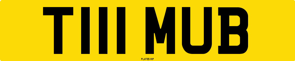 T111 MUB Number Plate