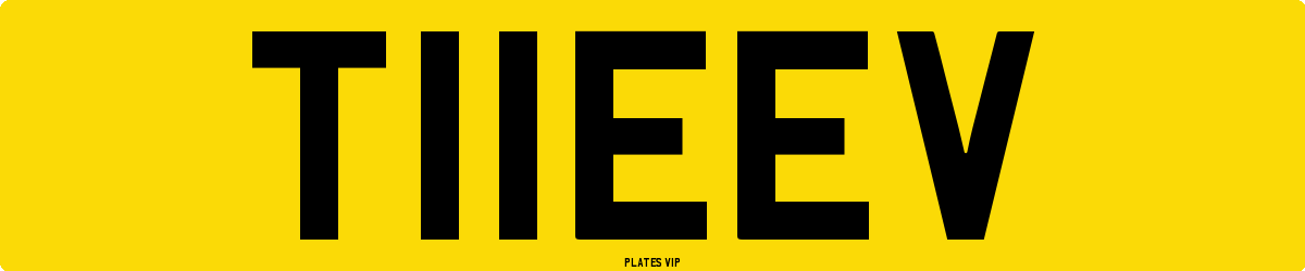 T11EEV Number Plate