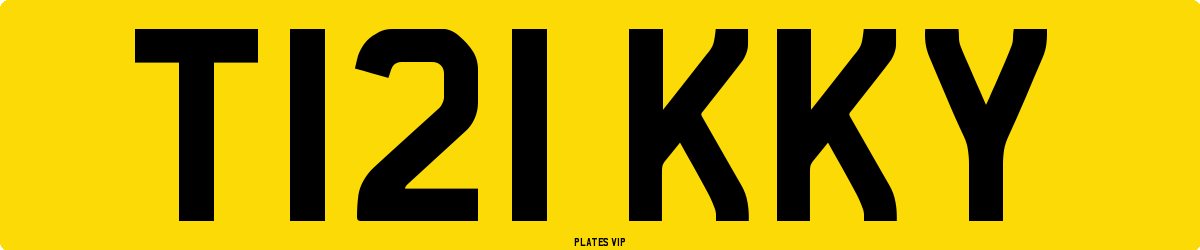 T121 KKY Number Plate