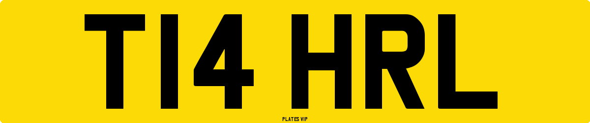 T14 HRL Number Plate