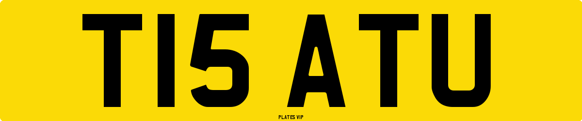 T15 ATU Number Plate