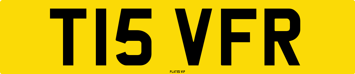 T15 VFR Number Plate