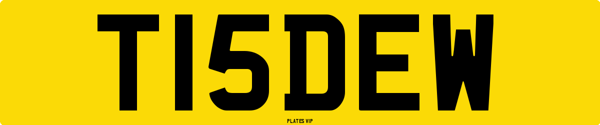 T15DEW Number Plate