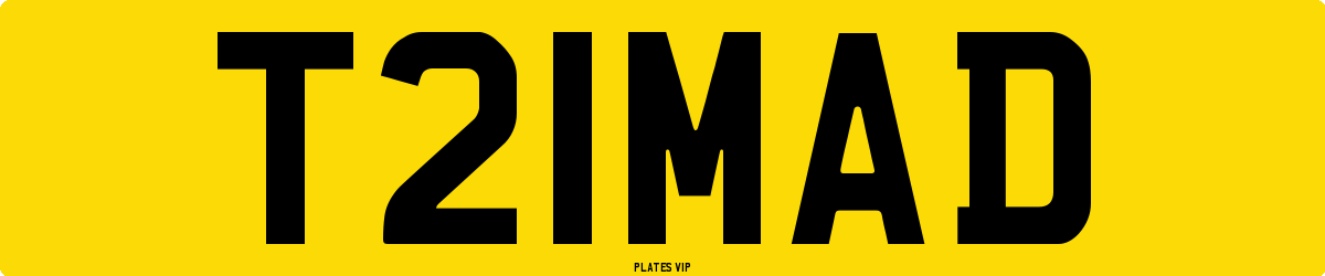 T21MAD Number Plate