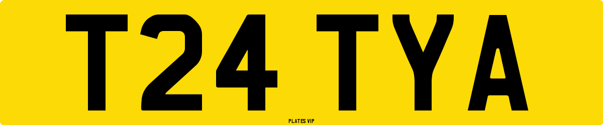 T24 TYA Number Plate