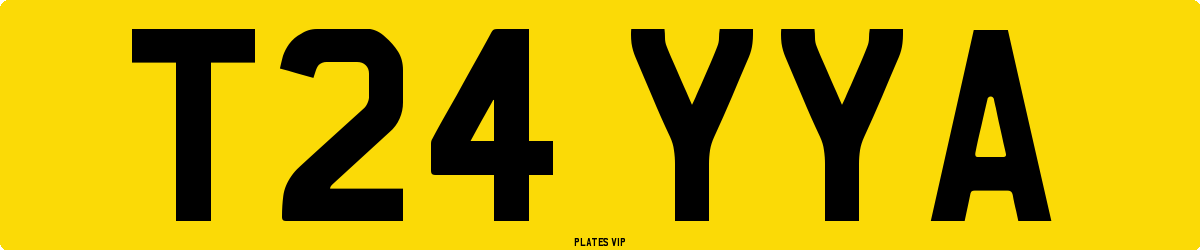 T24 YYA Number Plate