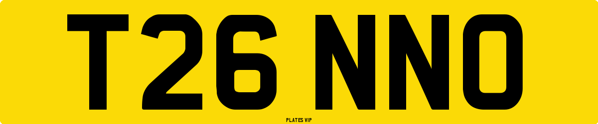 T26 NNO Number Plate