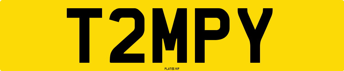 T2MPY Number Plate