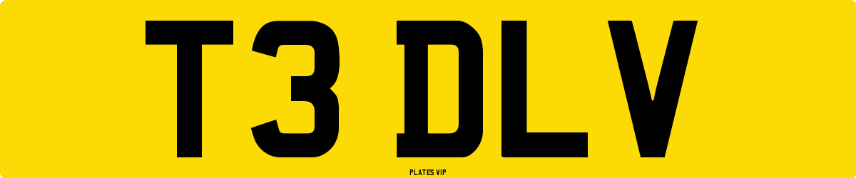 T3 DLV Number Plate
