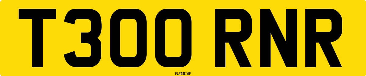 T300 RNR Number Plate
