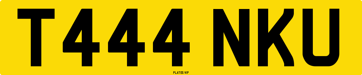 T444 NKU Number Plate